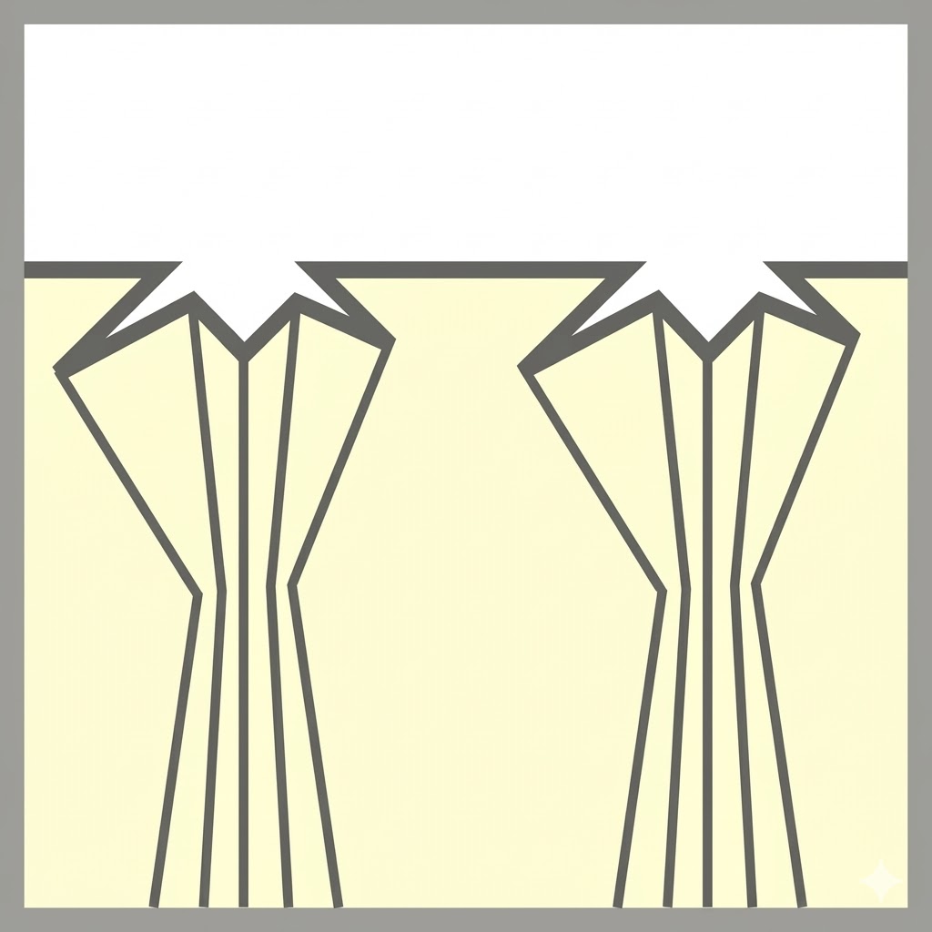 2倍ヒダの暗幕カーテン